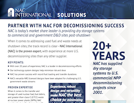 NAC Solutions Decommissioning 2021