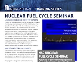 NAC Nuclear Fuel Cycle Seminar Brochure