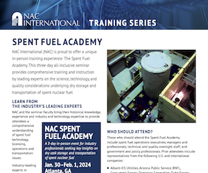 NAC SpentFuelAcedemy Flyer